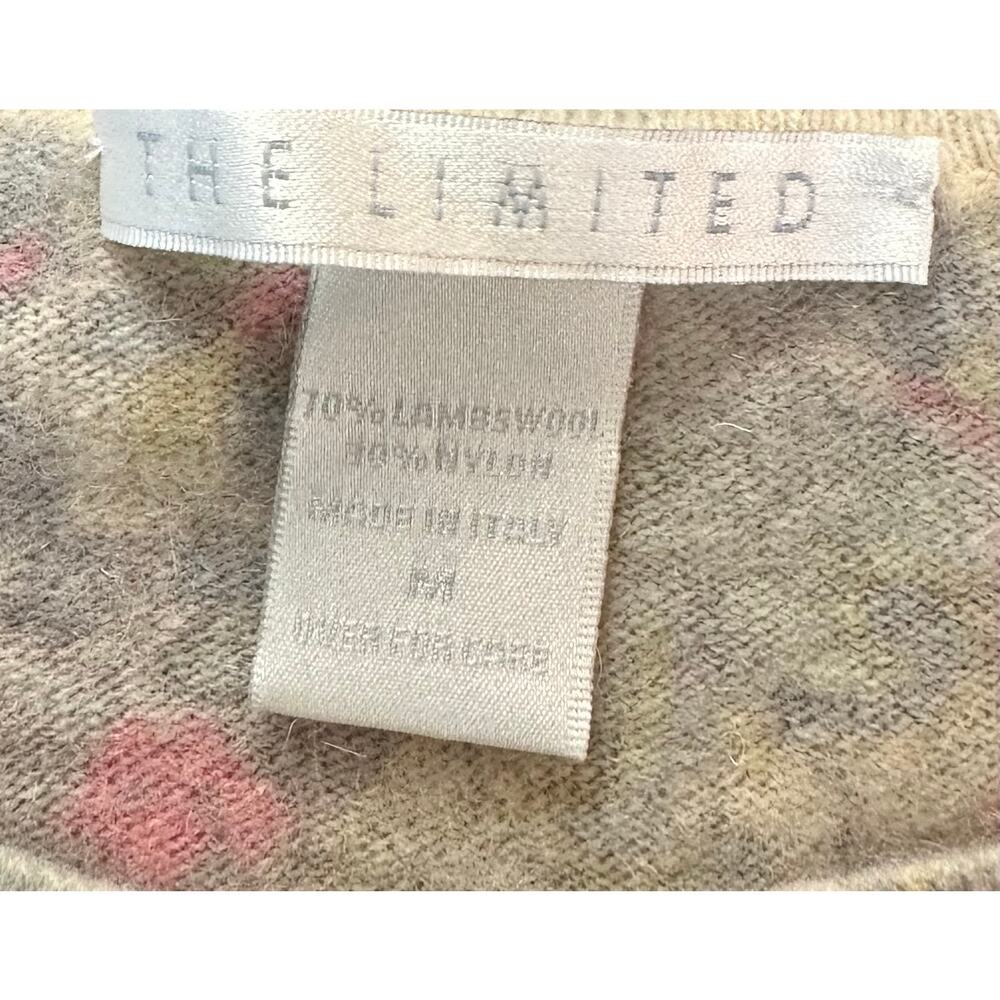 The Limited Italian Lambswool Blend Vintage Sweater Paisley Size M - Picture 10 of 10